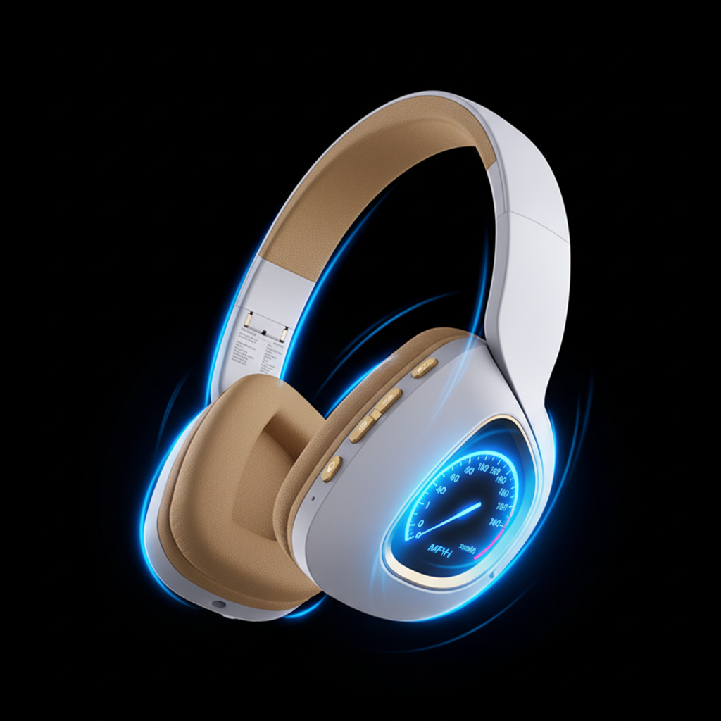 Flashing Wireless Headphones - Premium Studio Shot