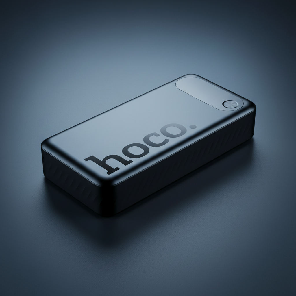 Hoco J154A Power Bank - Flat Lay Full Device