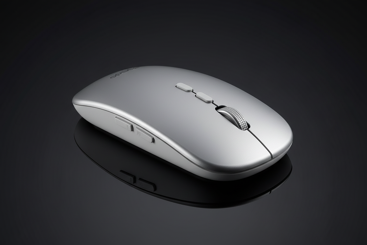 Wireless Photoelectric Mouse dark studio 3/4 shot