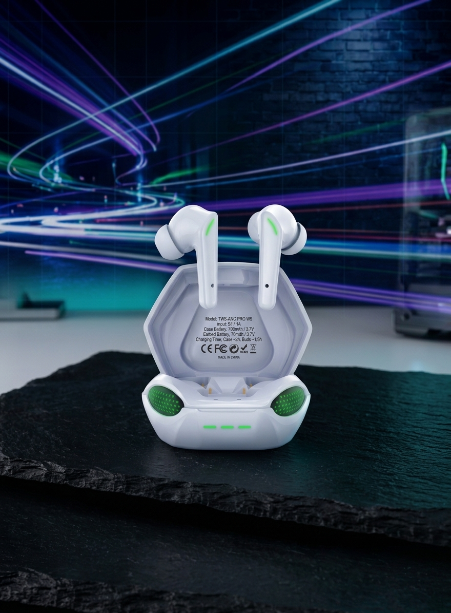Celebrat W58 TWS Wireless Gaming Headset – HiFi Stereo Sound with Low-Latency Mode