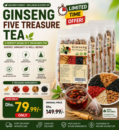 Ginseng Five Treasure Tea