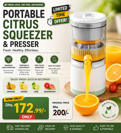 Portable Citrus Squeezer &amp; Presser