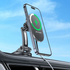 Magnetic Wireless Charging Holder mounted on car dashboard