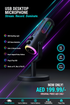 USB Desktop Microphone with RGB Breathing Light hero banner AED 199.99