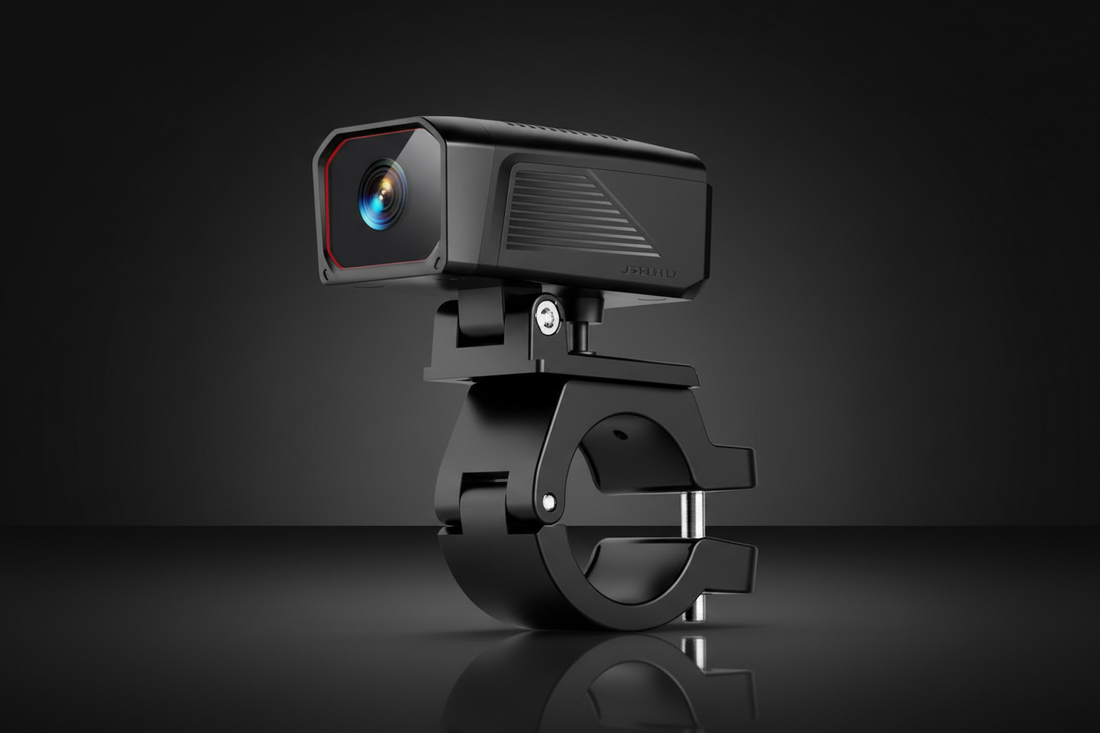 D8 Handlebar Dash Camera dark studio product shot