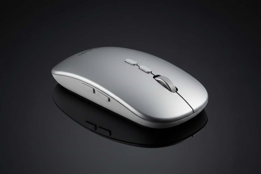 Wireless Photoelectric Mouse dark studio 3/4 shot