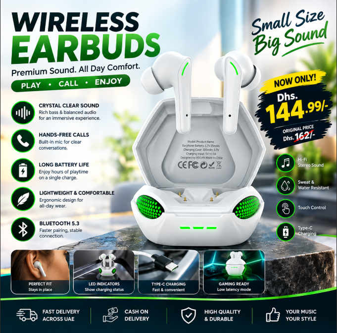 W58 Wireless Gaming Earbuds Promotional Banner