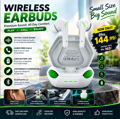 W58 Wireless Gaming Earbuds Promotional Banner