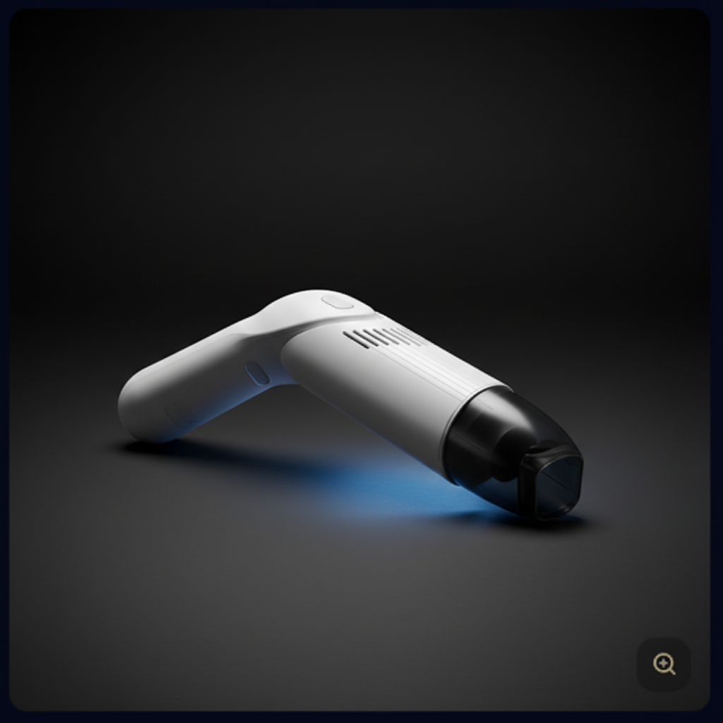 Hoco ZP6 vacuum cleaner studio product shot on dark charcoal surface