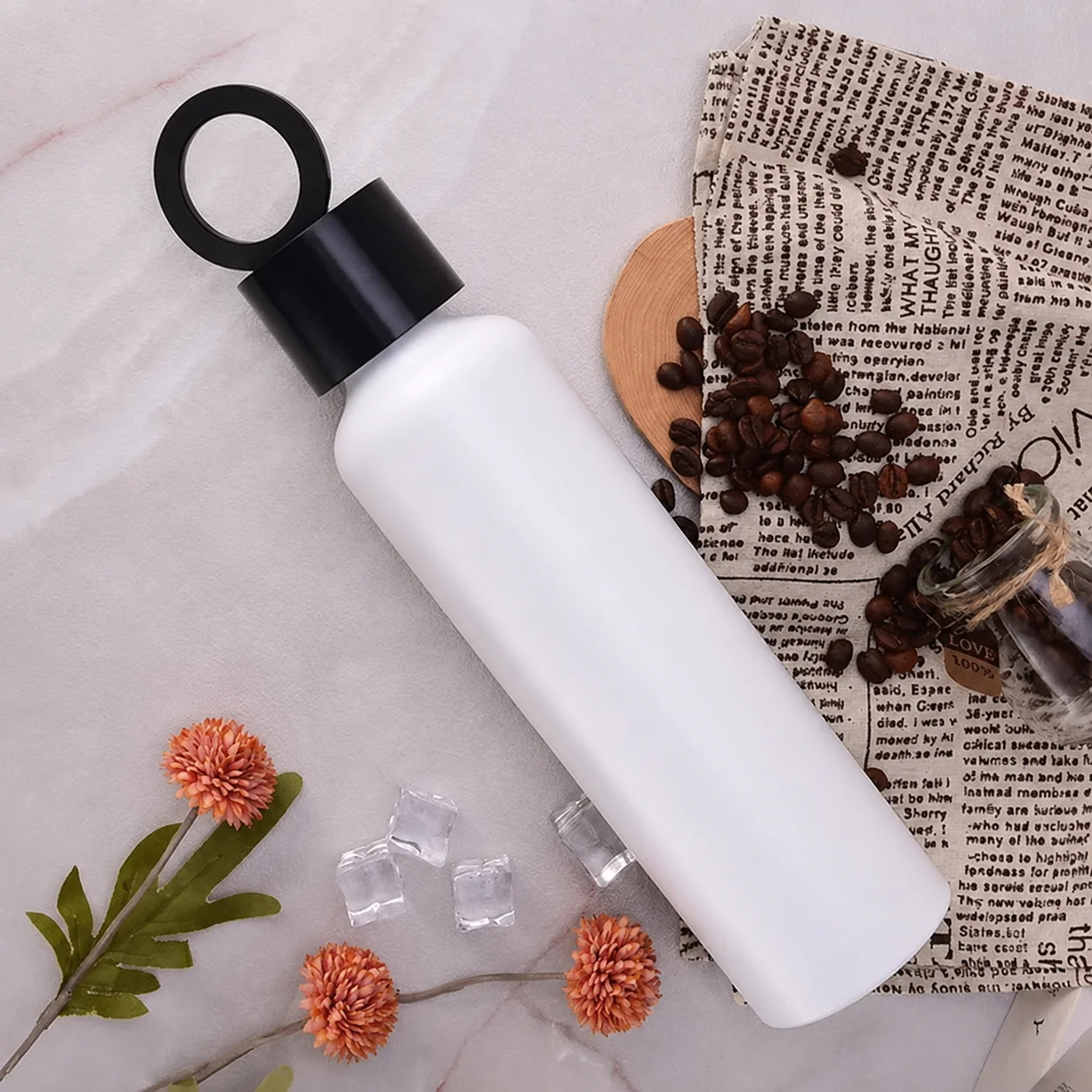 Vacuum Insulated Water Bottle with Phone Holder