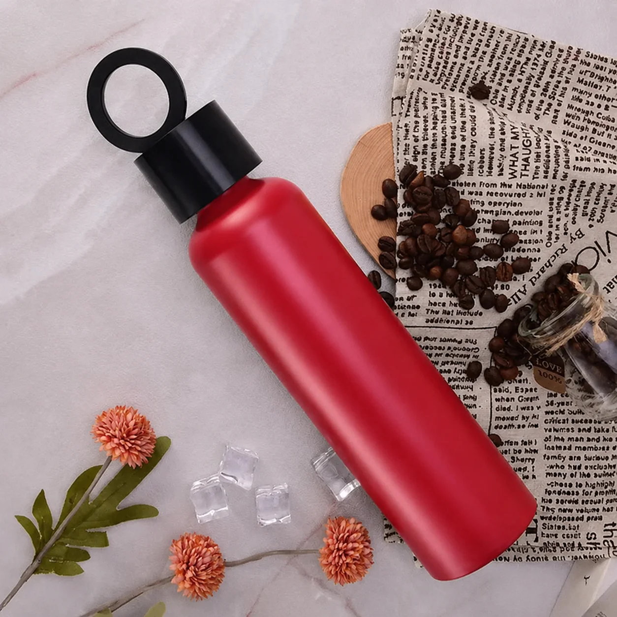 Vacuum Insulated Water Bottle with Phone Holder