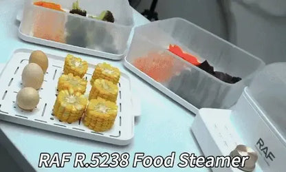 RAF Food Steamer with steamed food